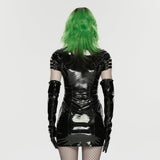 Punk-Lacklederkleid