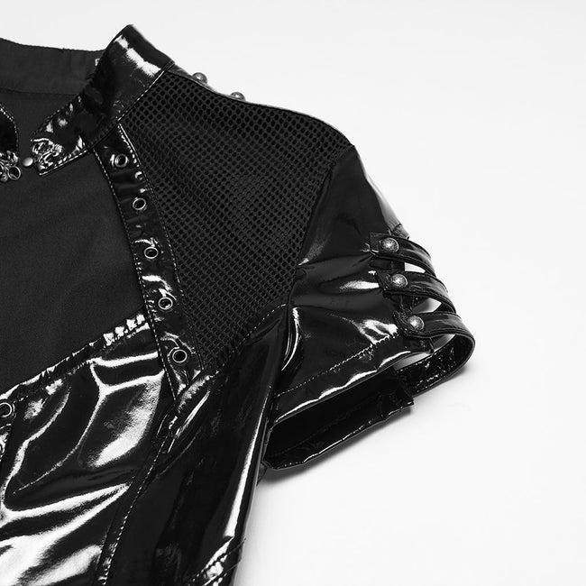 Punk-Lacklederkleid