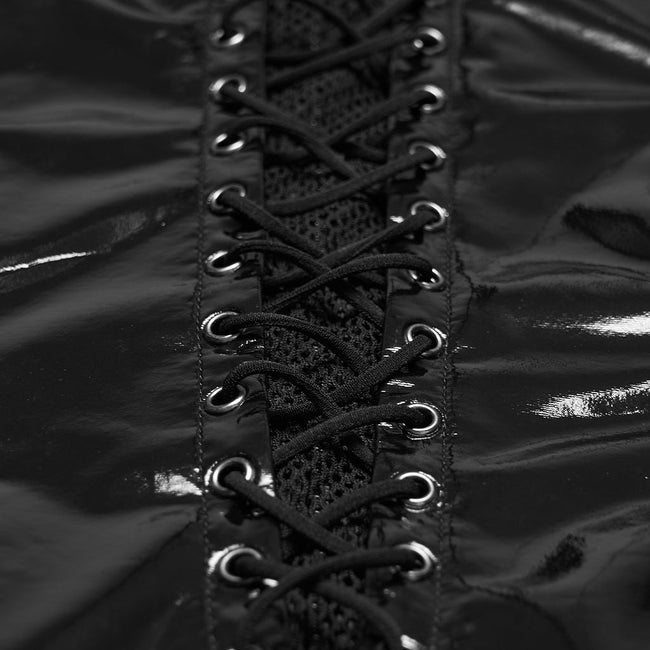 Punk-Lacklederkleid