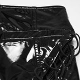 Punk-Lackleder-Militärrock