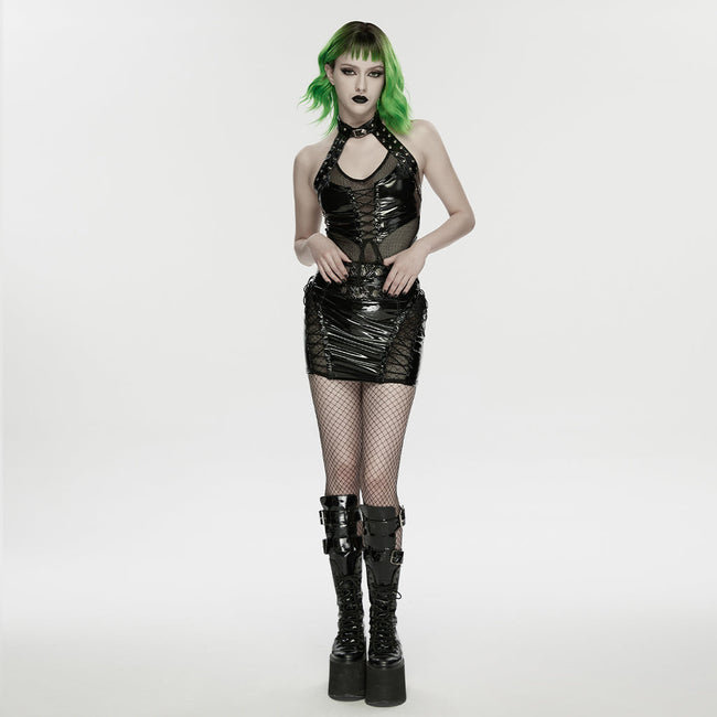 Punk-Lackleder-Militärrock