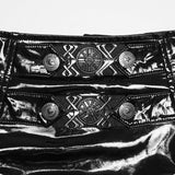 Punk-Lackleder-Militärrock