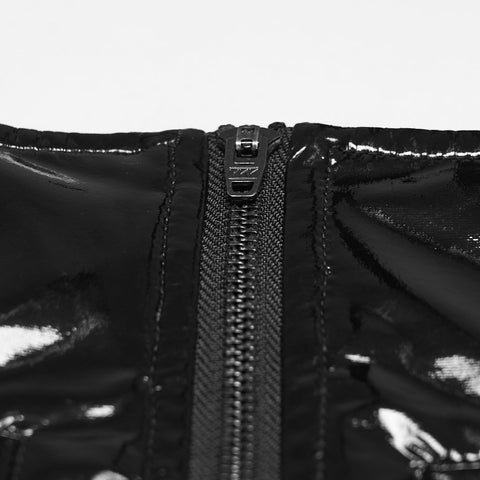 Punk-Lackleder-Militärrock
