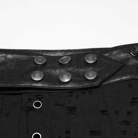 Punkiger, unregelmäßiger Jeansrock für Herren