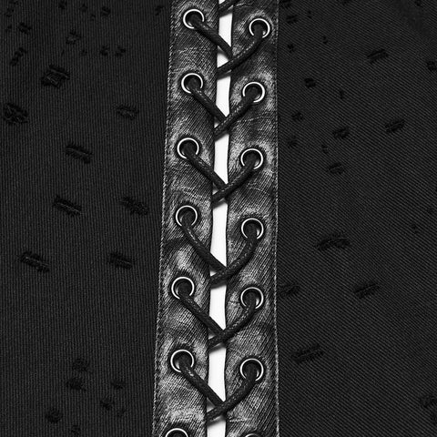 Punkiger, unregelmäßiger Jeansrock für Herren