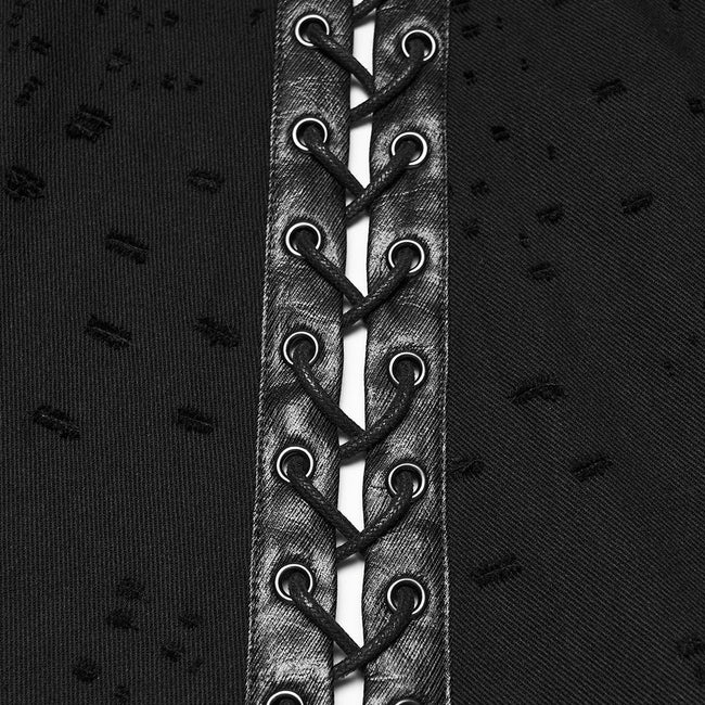 Punkiger, unregelmäßiger Jeansrock für Herren