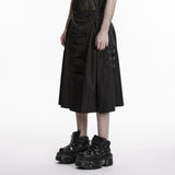 Herren-Rock aus hellem Webstoff im Cyberpunk-Stil