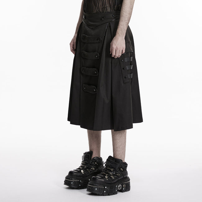 Herren-Rock aus hellem Webstoff im Cyberpunk-Stil