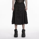 Herren-Rock aus hellem Webstoff im Cyberpunk-Stil