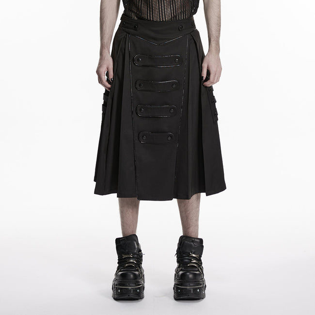 Herren-Rock aus hellem Webstoff im Cyberpunk-Stil