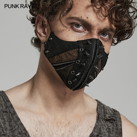 Punk-Hardcore-Spike-Gesichtsmaske