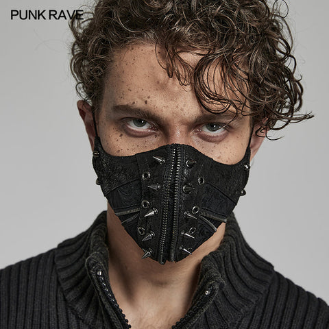 Punk-Hardcore-Spike-Gesichtsmaske