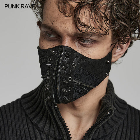 Punk-Hardcore-Spike-Gesichtsmaske
