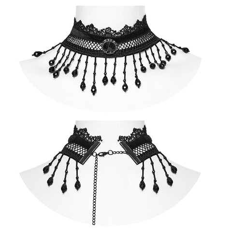 GOTH Perlenquasten-Halsband