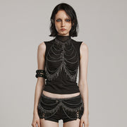 PUNK Verstellbares Harness-Ketten-Top