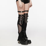 Schlanke lange Beinwärmer aus Punk-Perspektive