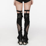 Schlanke lange Beinwärmer aus Punk-Perspektive