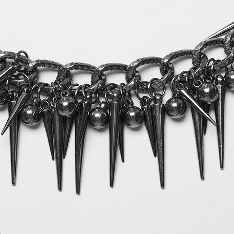 PUNK Spike-Taillen-Metallkette