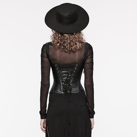 Gothic Spitzenweste Korsett