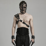 Punk-Ein-Schulter-Lederharnisch