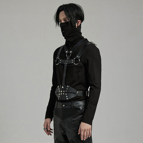 Punk Harness & Gürtel 2 in 1 Accessoire