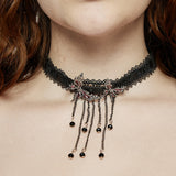 Punk Blood Butterfly Quastenhalsband