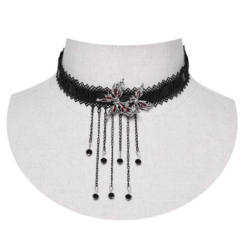 Punk Blood Butterfly Quastenhalsband