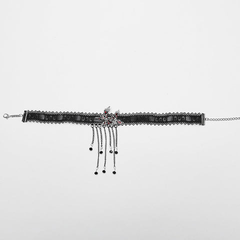 Punk Blood Butterfly Quastenhalsband