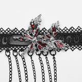 Punk Blood Butterfly Quastenhalsband