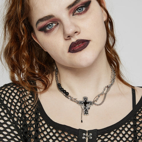 Punk-Kreuz-Halskette
