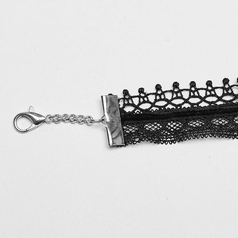 Punk-Spitzen-Obsidian-Halsband