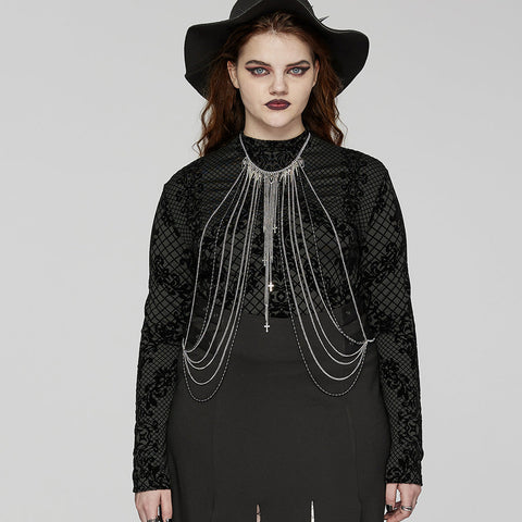 Punk-Quasten-Brustkette