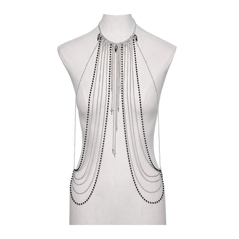 Punk-Quasten-Brustkette