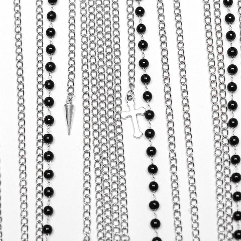 Punk-Quasten-Brustkette