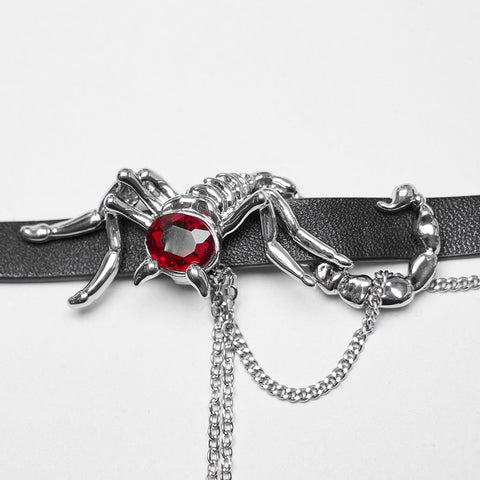 Goth-Skorpion-Halsband
