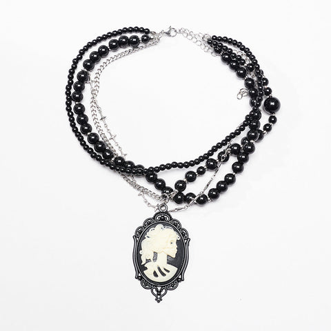 Goth Kreuz Mehrschichtige Halskette