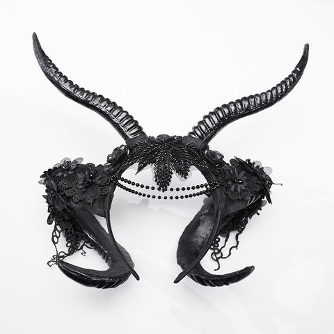 Goth Dämonenhorn-Kopfbedeckung