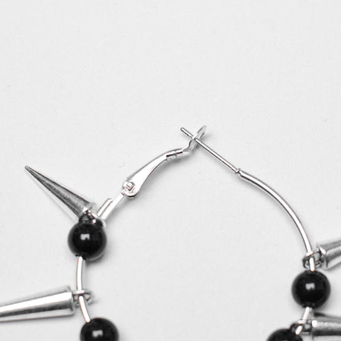 Goth Kreuz Anhänger Spike Ohrringe
