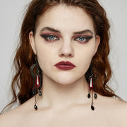 Goth Black Moon Ohrringe