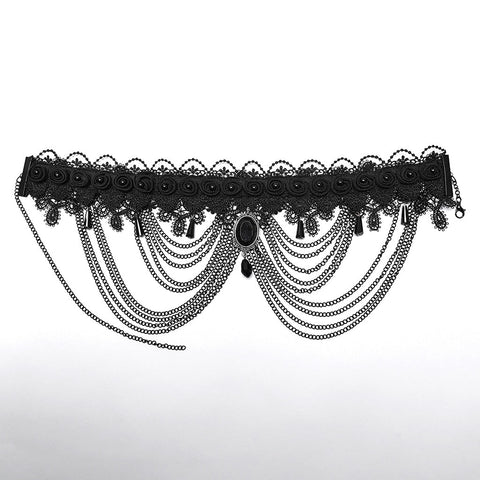 Goth Kopfbedeckung-Choker