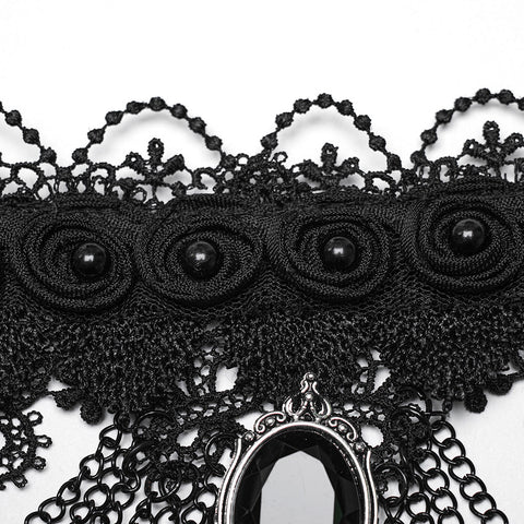 Goth Kopfbedeckung-Choker