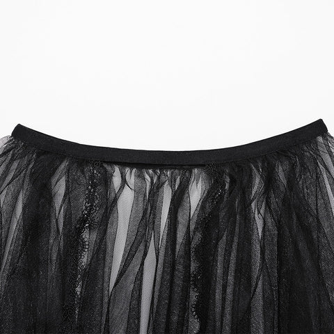 Abnehmbares Goth Dark Mesh-Korsett