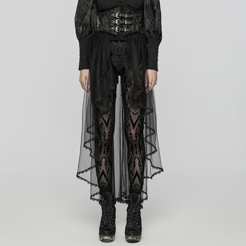 Abnehmbares Goth Dark Mesh-Korsett