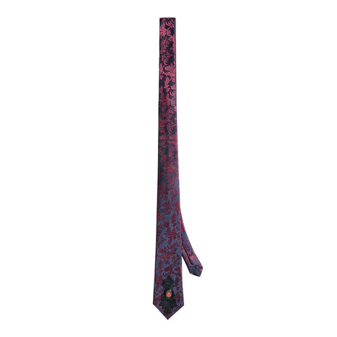 Krawatte mit Gothic-Blumenmuster