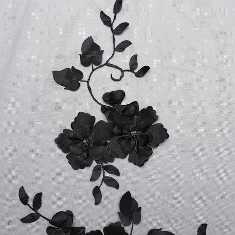 Gotischer handgefertigter Blumenschleier