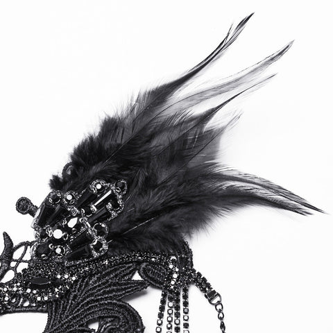 Gothic Black Wing Wunderschöne Halskette