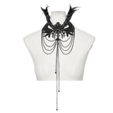 Gothic Black Wing Wunderschöne Halskette