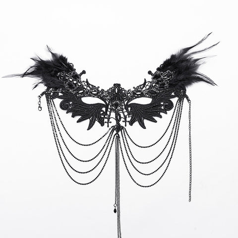 Gothic Black Wing Wunderschöne Halskette