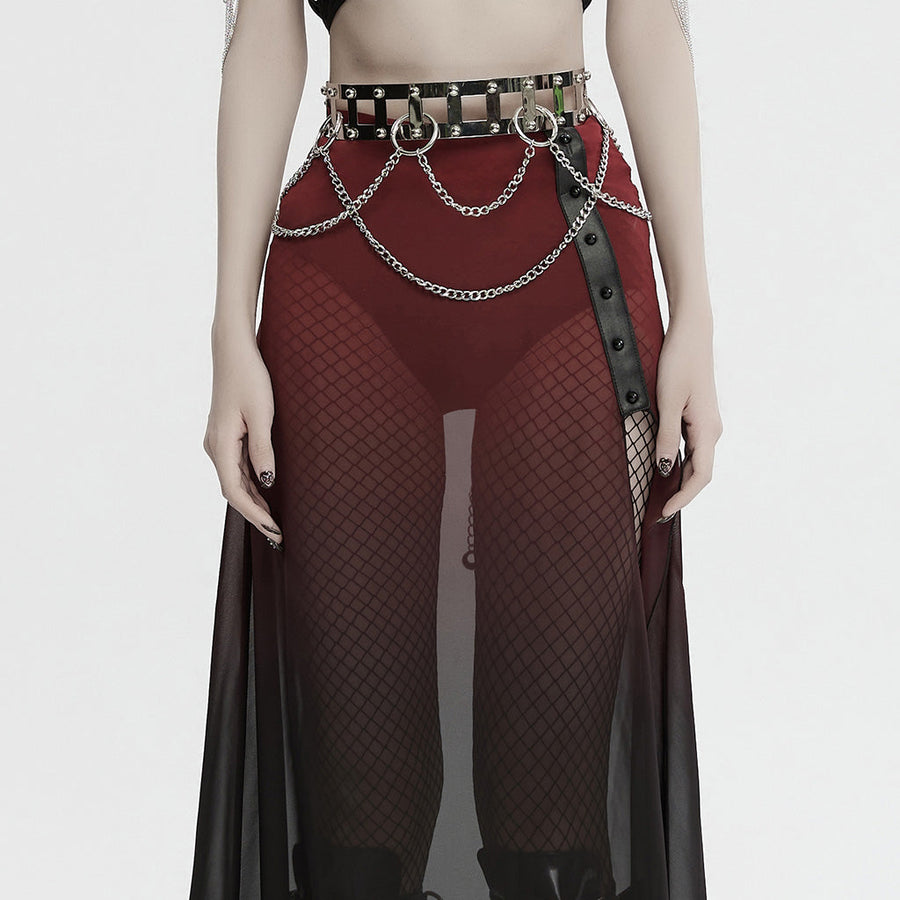 Produktbild von Huweko Punk Kettengürtel,Taille Körperkette Gürtel,Verstellbare
