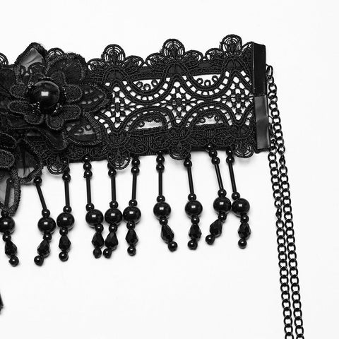 Gothic Wunderschöne lange Quastenkette